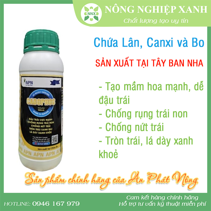 Phân bón vi lượng CABOPHOS chai 500ml